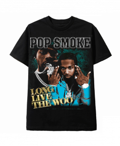 Pop Smoke Retro 90s Long Live The Woo T-shirt