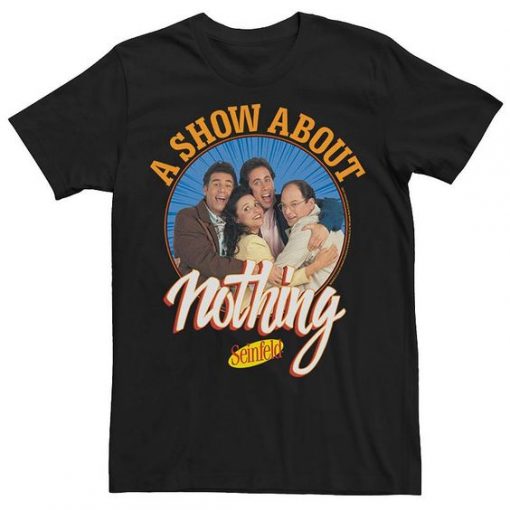 Seinfeld A Show About Nothing Circle Portrait T-shirt