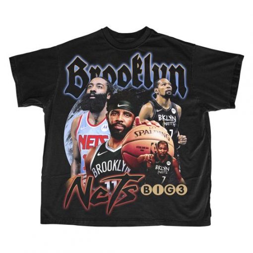 Brooklyn NETS Big 3 Homage T-shirt