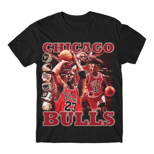 Chicago Bulls MJ Rodman Pippen Vintage T-shirt