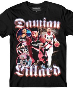 Damian Lillard Vintage Bootleg Basketball T-shirt