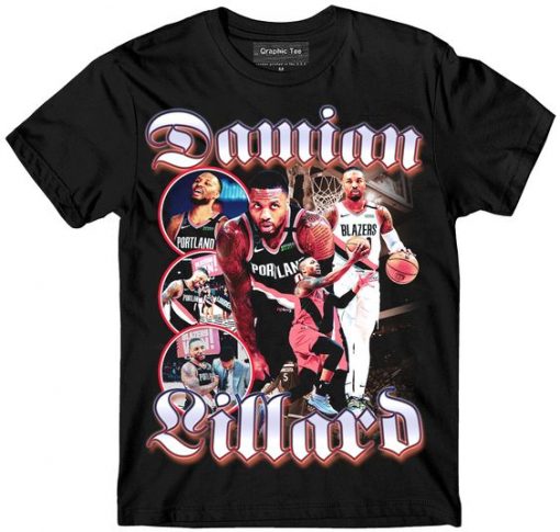 Damian Lillard Vintage Bootleg Basketball T-shirt