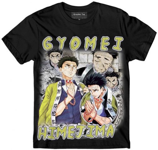 Gyomei Himejima Demon Slayer Vintage Anime T-shirt