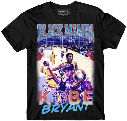 Kobe Bryant Black Mamba Vintage Basketball T-shirt