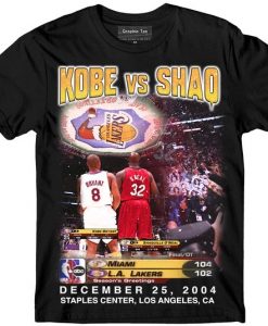 Kobe vs Shaquille Vintage Basketball T-shirt