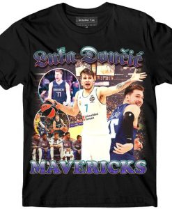 Luca Doncic Mavericks Vintage Basketball T-shirt