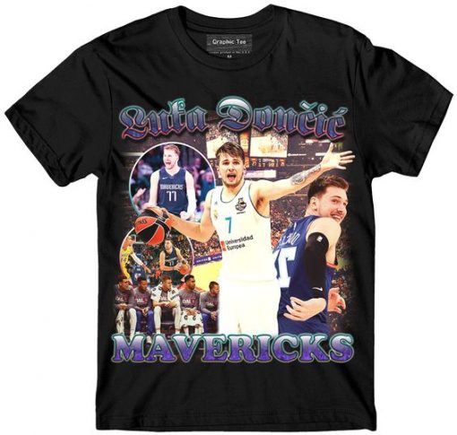 Luca Doncic Mavericks Vintage Basketball T-shirt