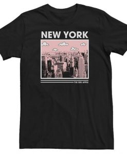 New York The Big Apple Skyline T-shirt