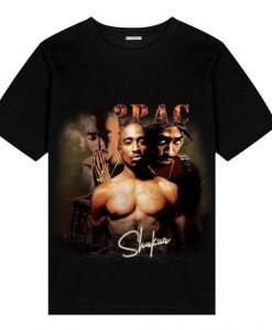 Tupac Shakur Vintage Old School 90s Bootleg Rap T-shirt