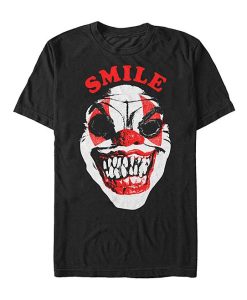 Black 'Smile' Scary Clown T-shirt