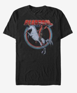 Marvel Deadpool On Unicorn T-Shirt