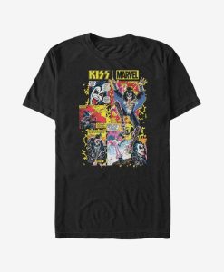 Marvel Kiss Demon Panels T-Shirt