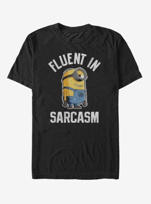 Minion Fluent in Sarcasm T-Shirt