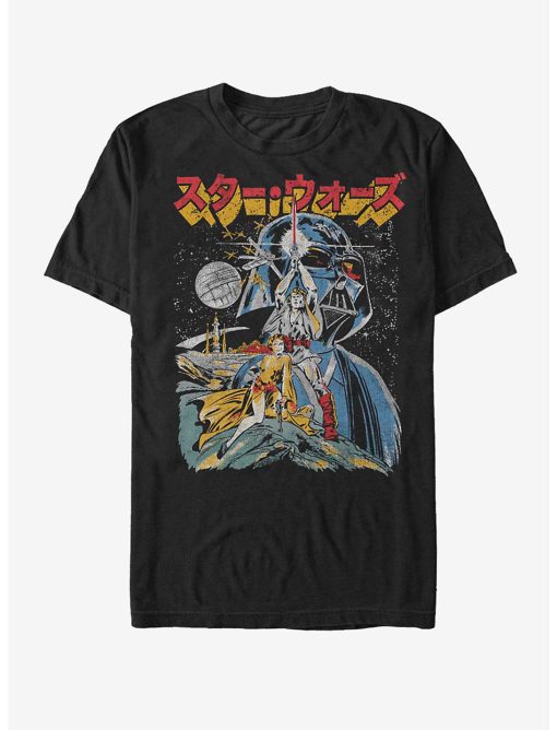 Star Wars Japanese Text Poster T-Shirt