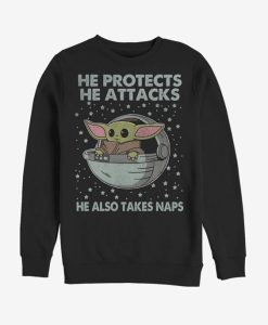 He Protects He Attacks Sweatshirt