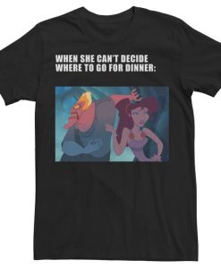 Disney Villains Valentines Where To Go For Dinner Meme T-shirt