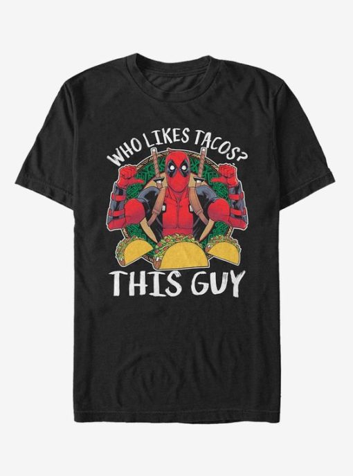 Marvel Deadpool Likes Tacos T-Shirt