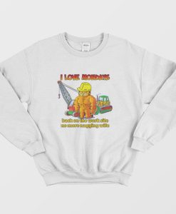 Garfield I Love Mondays Back On The Work Site No More Nagging Wife Sweatshirt