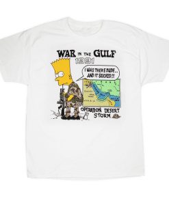 War In The Gulf Bart Simpson T-shirt