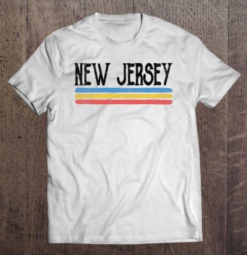 New Jersey Born Raised Native Home State T-shirt