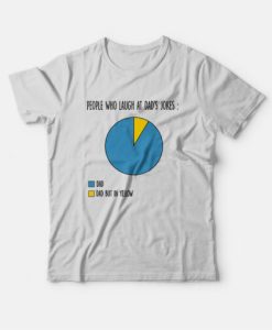 People Who Laugh At Dad Jokes Pie Chart Father’s Day T-Shirt