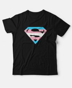 Superman Logo Trans Rights Are Human Rights T-Shirt