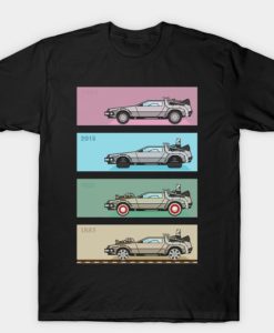 Back to the Future Delorean X4 T-Shirt