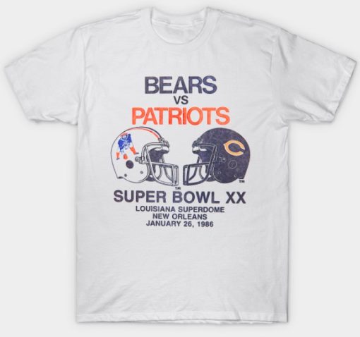 Bears vs Patriots 86 Vintage T-Shirt