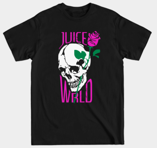 Juice WRLD Skull and Rose T-shirt