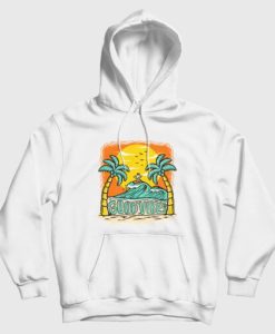 Good Vibes Beach Surfing Party Hoodie