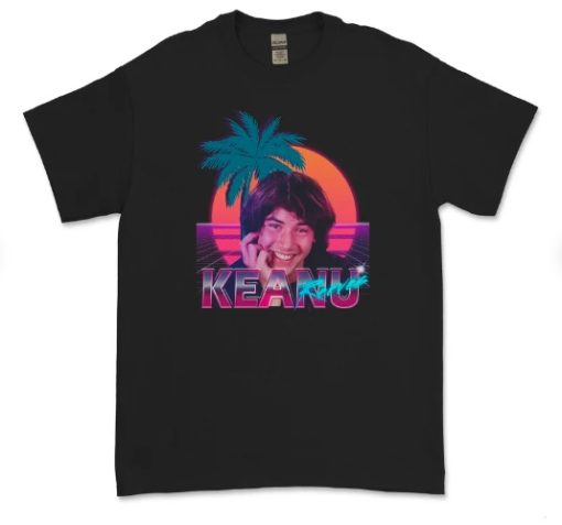 Keanu Reeves Retrowave Homage T-shirt