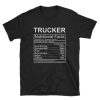 Trucker Nutritional Facts Funny T-shirt