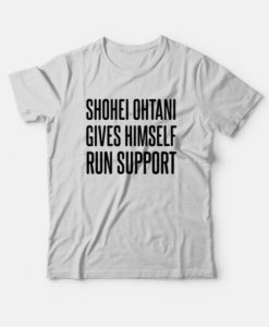 Shohei Ohtani Gives Himself Run Support T-Shirt