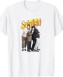 Seinfeld Distressed Group Cast Logo T-Shirt