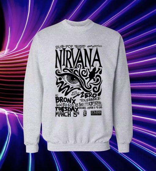 Live Nirvana Concert Chronology Sweatshirt