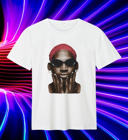 Dennis Rodman Red Hair T Shirt