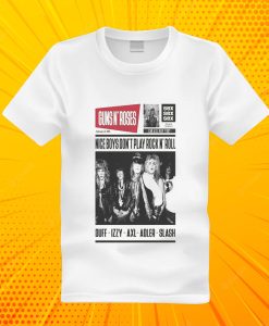 Guns 'N' Roses Nice Boys Don't Play Rock N' Roll T Shirt