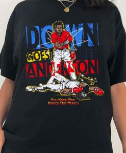 Down Goes Anderson Jose Ramirez Tim Anderson T Shirt