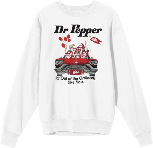 Dr Pepper It's Out of The Ordinary Car Christmas Sweatshirt