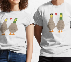 Love Ducks Cute Valentine Couple T-Shirt AL