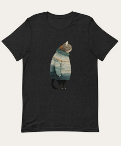 Fat Gray Cat T-shirt AL